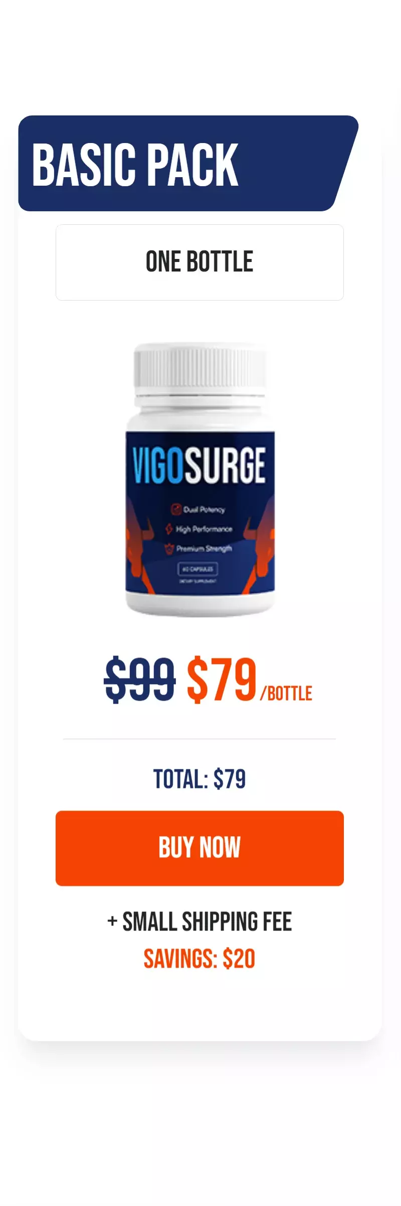 VigoSurge™ 1 bottle pricing